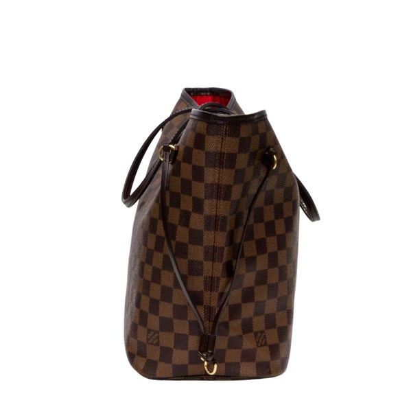 LOUIS VUITTON DAMIER EBENE CANVAS NEVERFULL MM TOTE BAG AR2144 - Picture 4 of 6